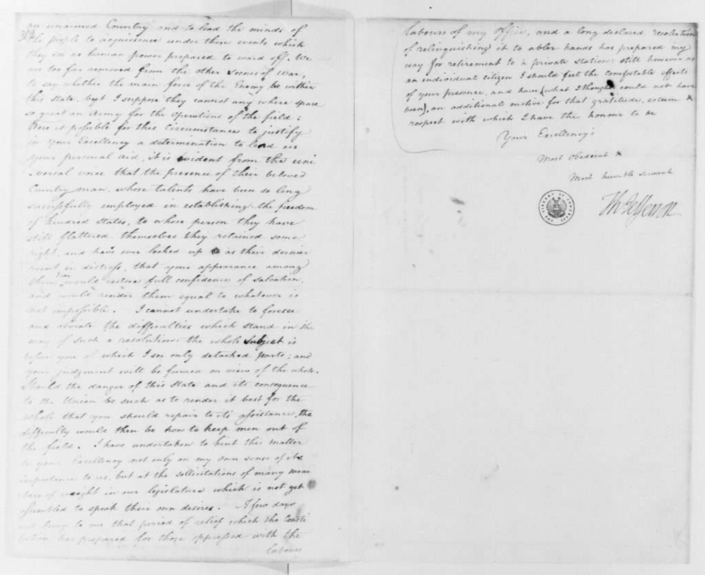 Letter from Thomas Jefferson to George Washington (May 28