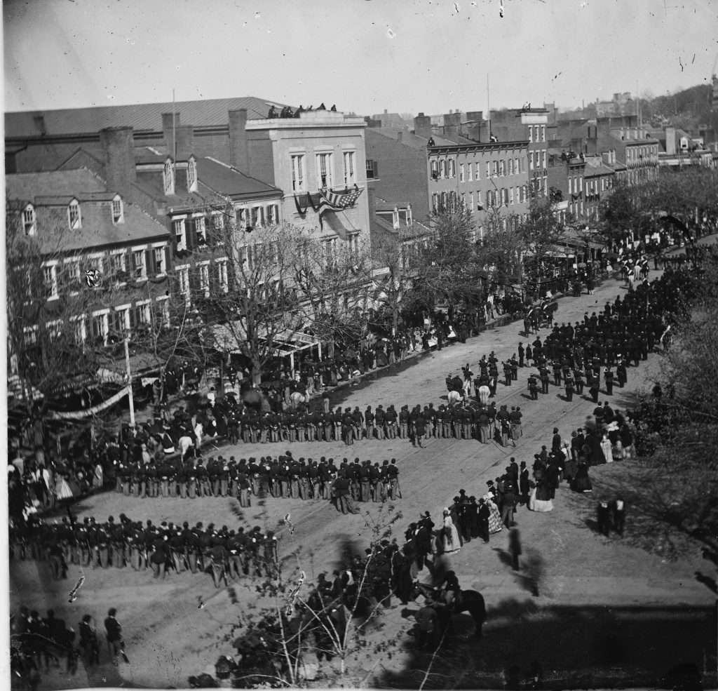 Lincoln's funeral on Pennsylvania Ave.