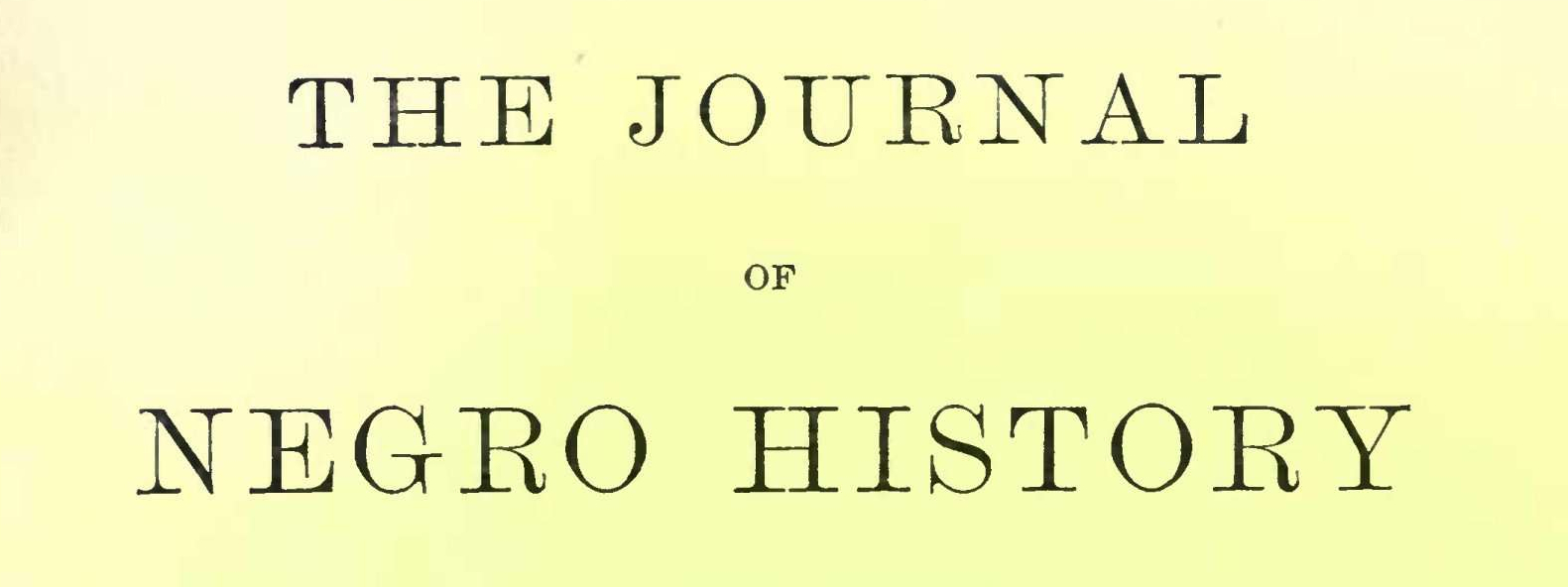The Journal of Negro History