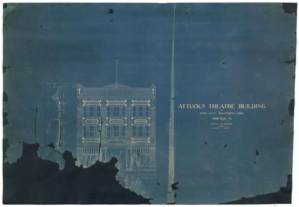 Front Elevation for the Attucks Theatre 