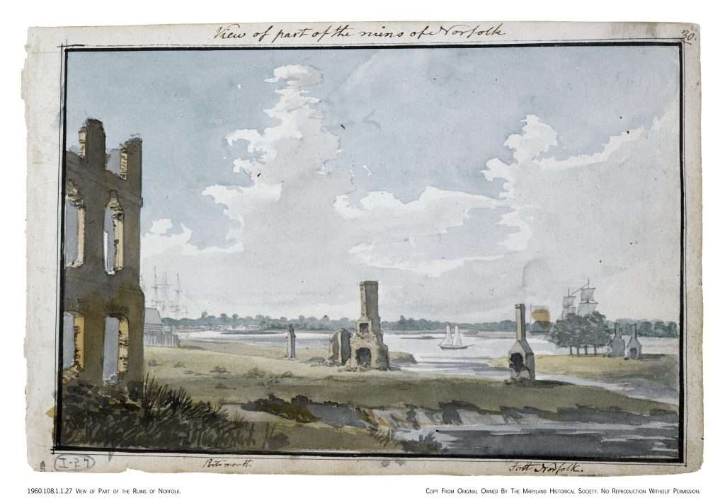View of Part of the Ruins of Norfolk