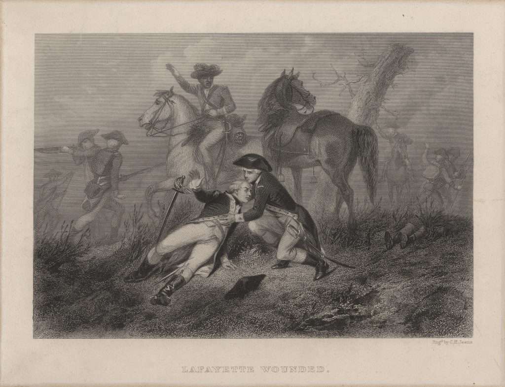 Lafayette Wounded at Brandywine 