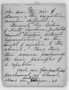 Hannah Lee Corbin: Forgotten Feminist Foremother