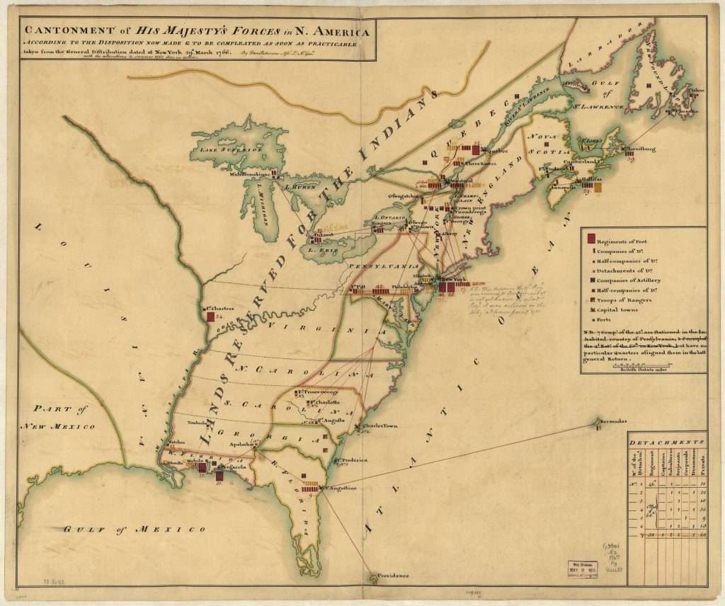 Cantonment of His Majesty's Forces in North America
