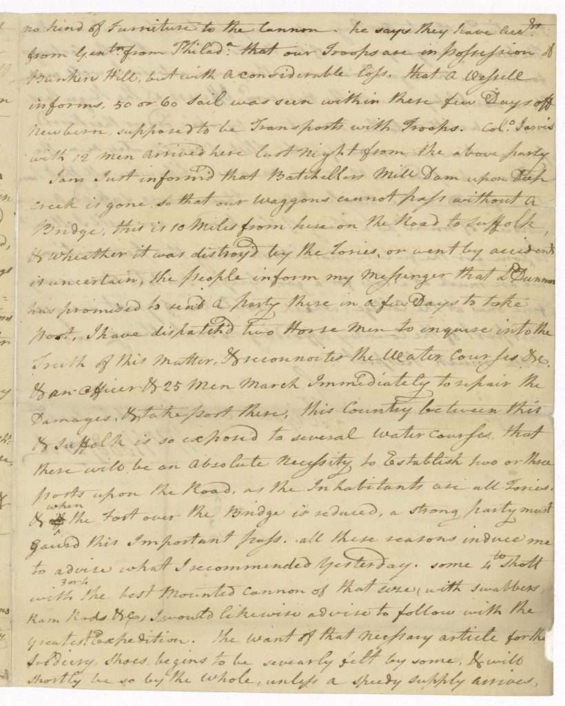 William Woodford to Edmund Pendleton, December 5, 1775, Page 3