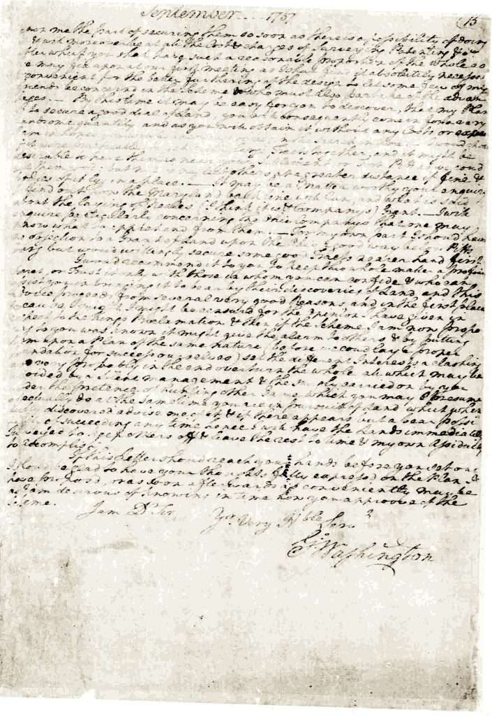 George Washington to William Crawford, September 17, 1767, Page 2