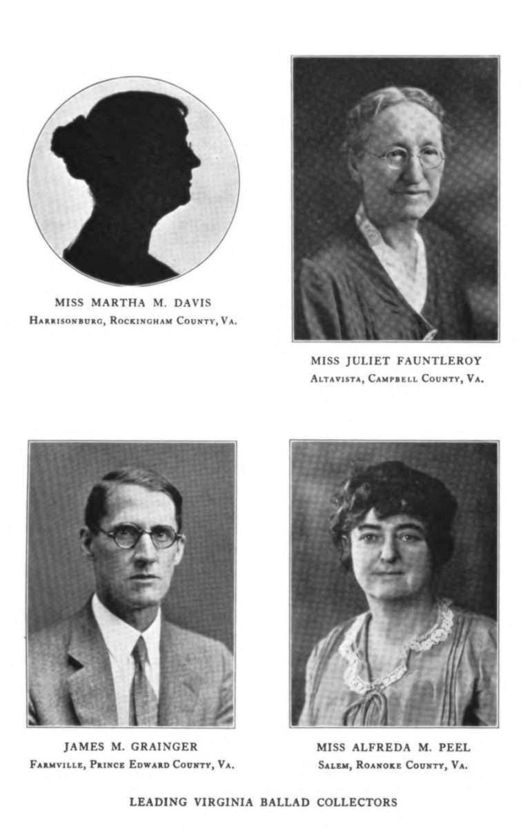 Leading Virginia Ballad Collectors