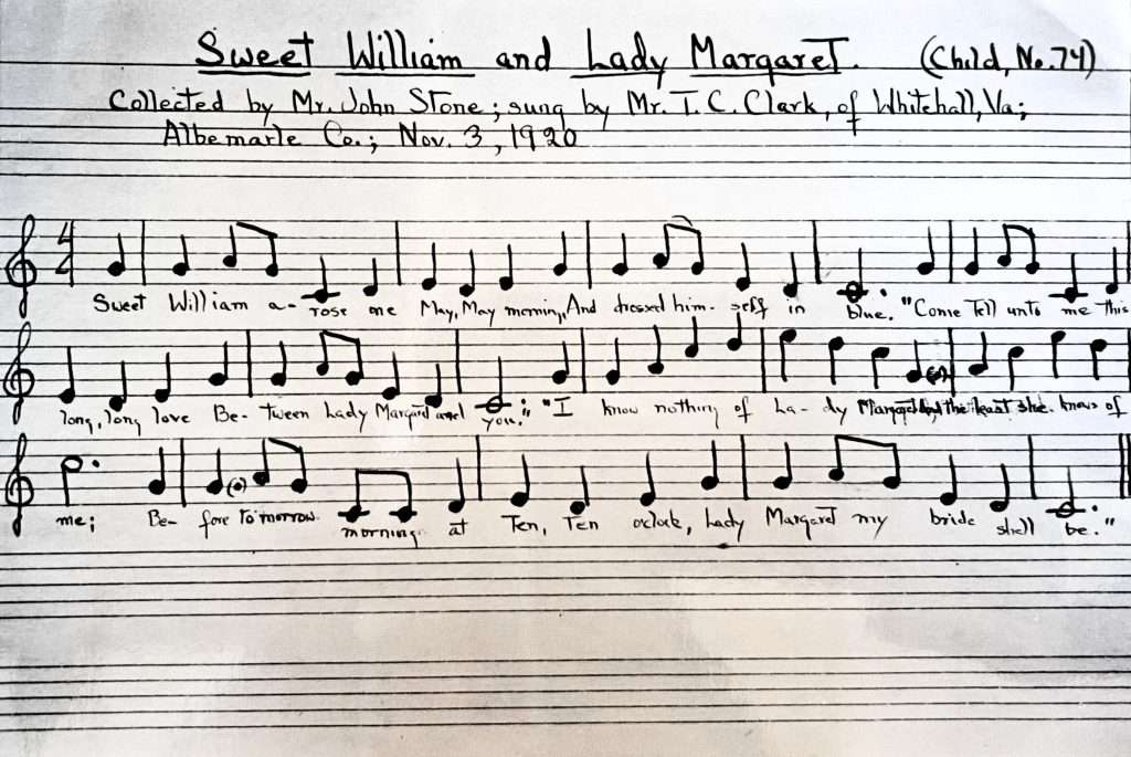 <em>Sweet William</em> and <em>Lady Margaret</em>