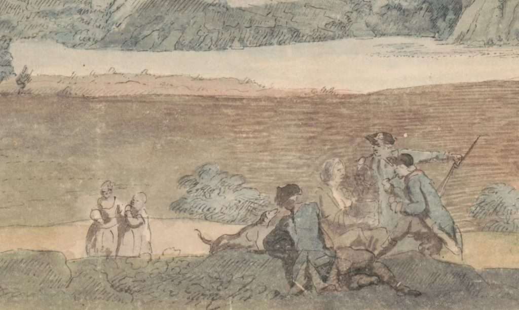 Detail from L’Enfant’s Panoramic View of West Point