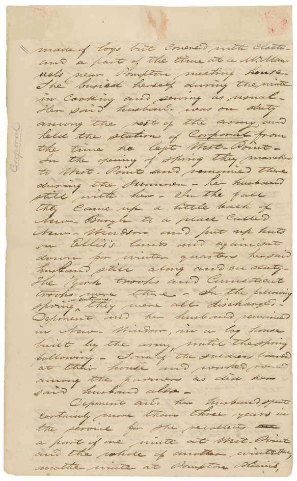 Sarah Benjamin's Account of Yorktown, Page 11