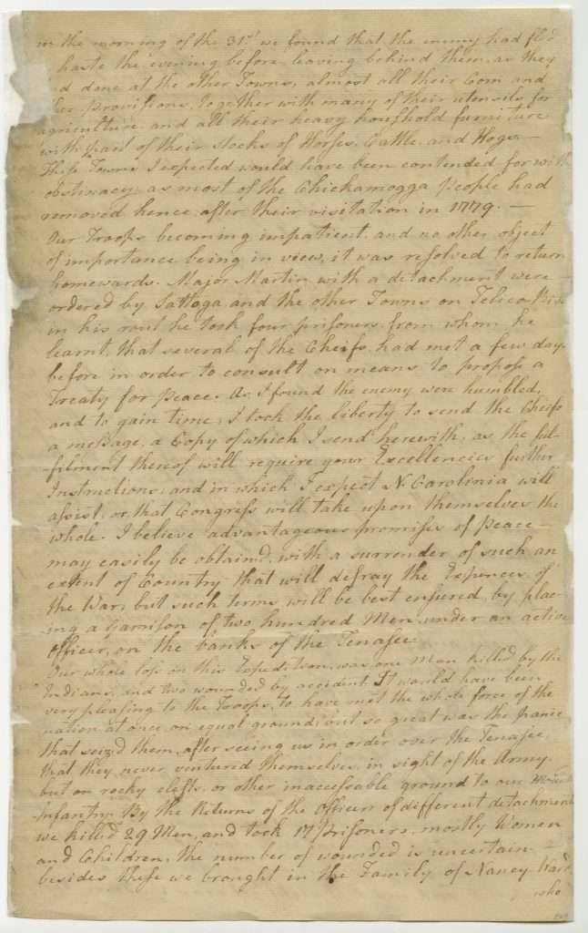 Arthur Campbell to Thomas Jefferson, January 15, 1781, Page 4