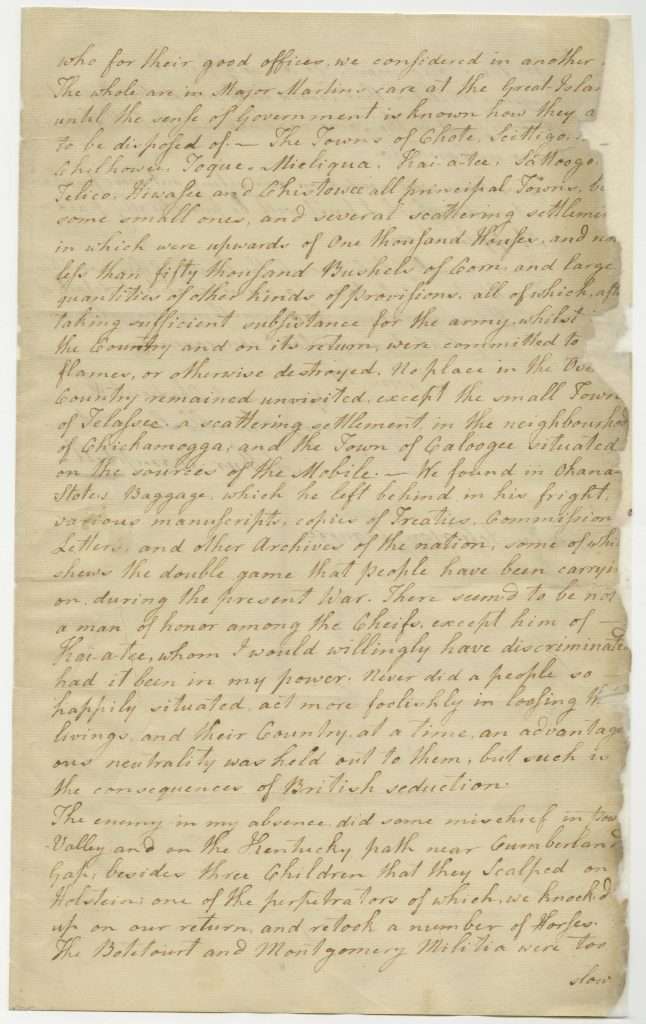 Arthur Campbell to Thomas Jefferson, January 15, 1781, Page 5