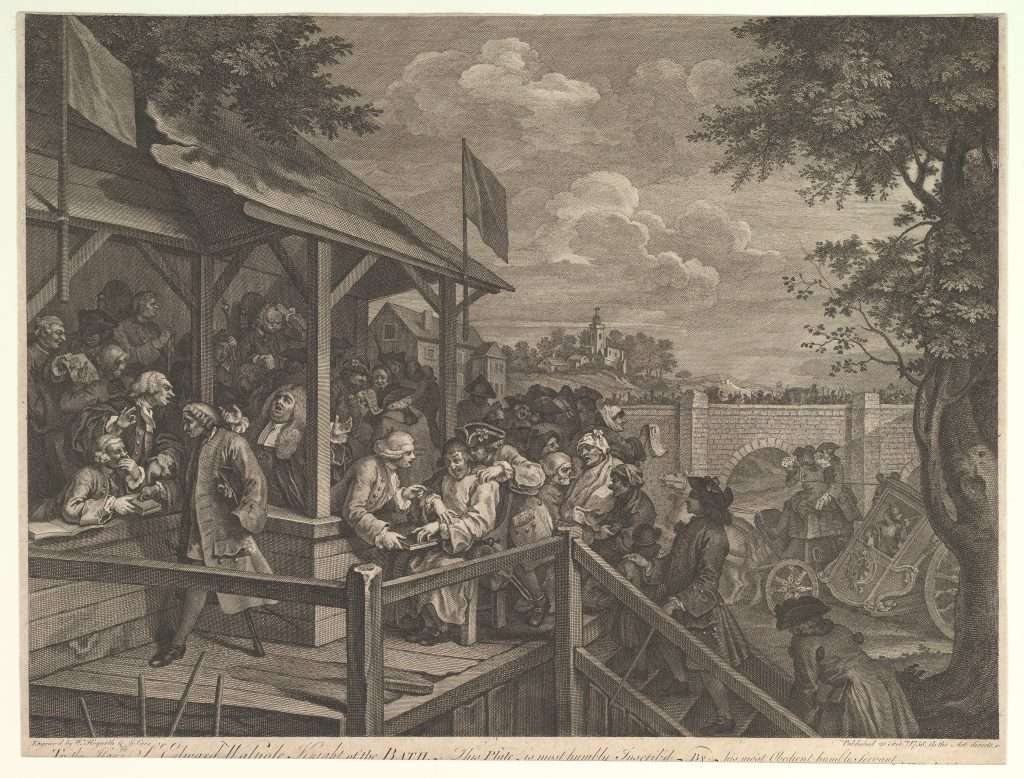 <em>The Polling, Plate III: Four Prints of an Election</em>
