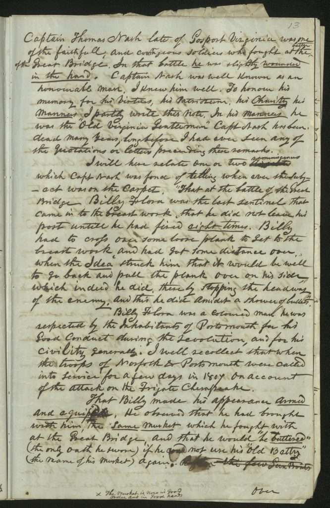 James Jarvis Reminiscences, Page 13 