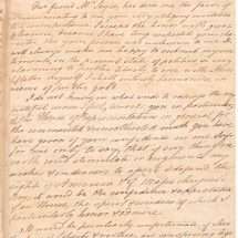 Handwritten script letter
