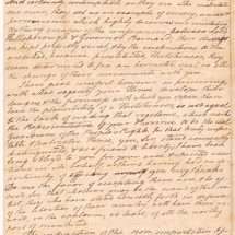 Handwritten script letter