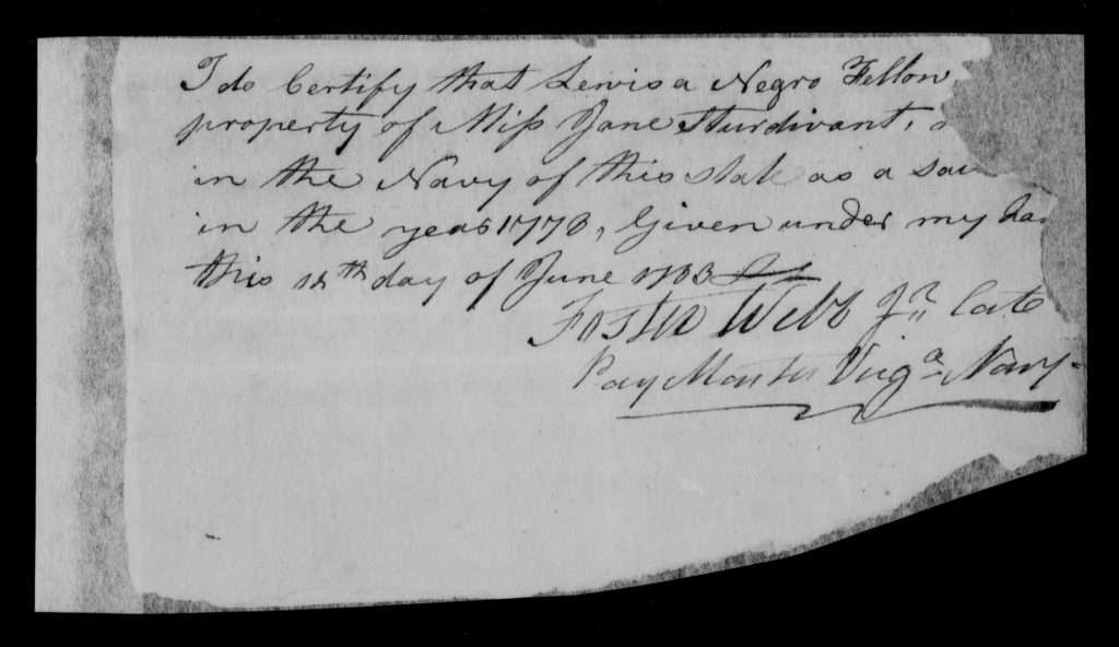 Petition of John Sturdivant, June 18, 1783, Page 5