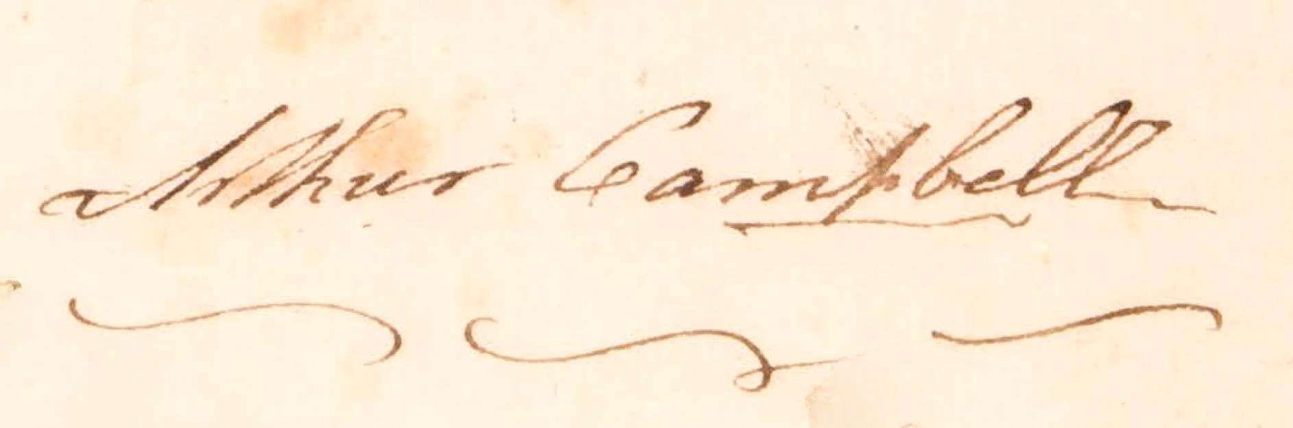 Arthur Campbell’s Signature