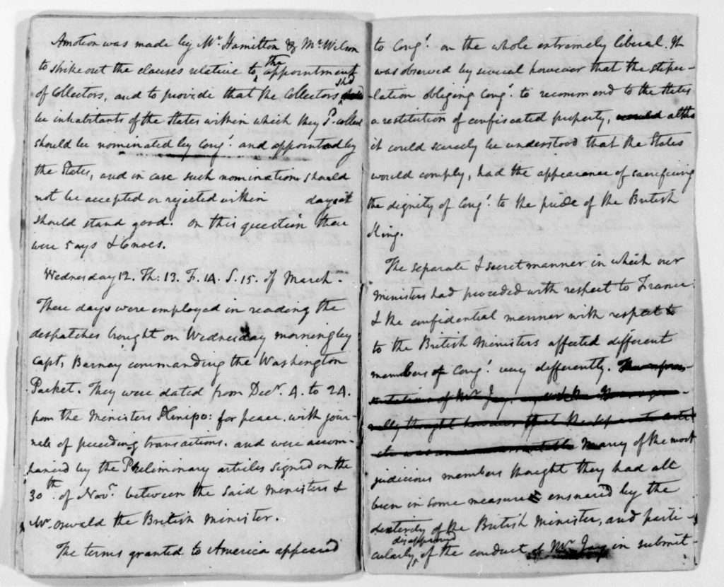 James Madison's Notes, Pages 1-2