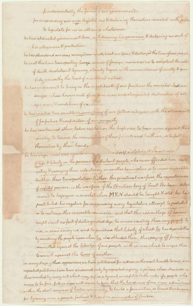  Fair Copy of the Declaration of Independence, Page 3