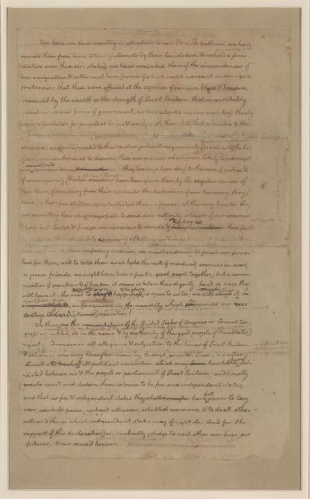  Rough Draft of the Declaration of Independence, Page 4